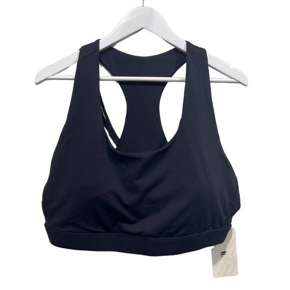 Fabletics 3XLarge Kessler Medium Impact Sports Bra Yoga Pilates Strappy Black - Picture 1 of 11